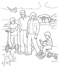 free lds clipart to color for primary children | Lds ...