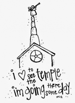 Black And White Lds Temple Drawing | Grand kids | Lds ...