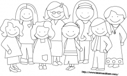 Family black and white lds family black and white clipart ...
