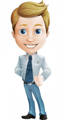Vector Male Leader Cartoon Character - Liam the Leader | GraphicMama ...