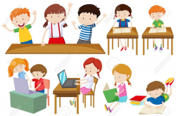 Students learning and reading » Clipart Station