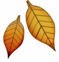Download Fallen Leaf Emoji Image in PNG | Emoji Island