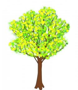 Clipart - tree in spring