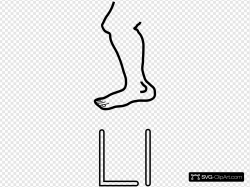 L Is For Leg Clip art, Icon and SVG - SVG Clipart