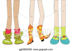 Clipart - Legs and shoes. Stock Illustration gg55853450 ...