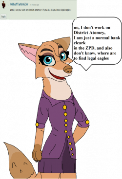 Zootopia|Ask or Dare Annie Fox #10 by TheWarriorDogs on DeviantArt