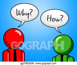 Stock Illustration - Why how shows justification answer and ...