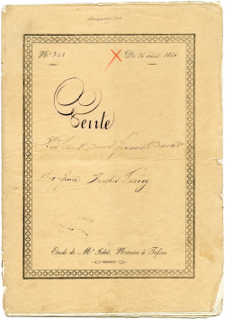 Antique French Legal Sale Document Cover - Old Design Shop Blog