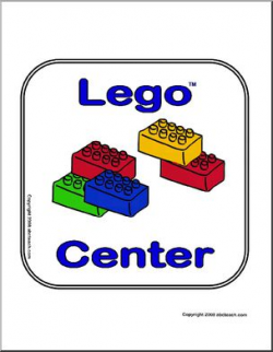 Center Sign: Lego Center | abcteach