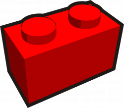 Clipart - Clip is a Brick - 1x2