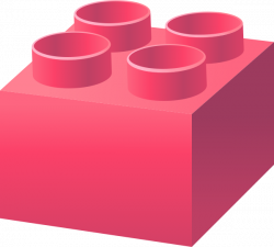 Pink LEGO BRICK vector data for free. | SVG(VECTOR):Public Domain ...