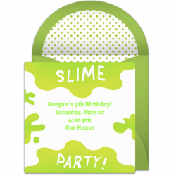 Free Slime Invitations | Pinterest | Slime, Themed birthday parties ...