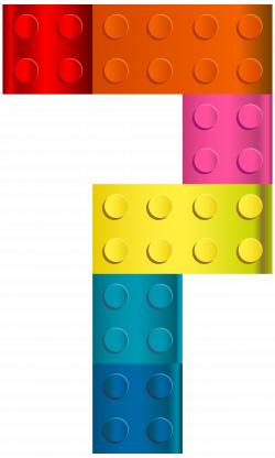 Lego clipart number - Pencil and in color lego clipart number