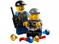 Lego Police Officer and Gangster transparent PNG - StickPNG