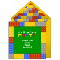 Free Blocks Invitations | Pinterest | Free party invitations, Lego ...