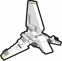 Clipart - Clip is a Brick - Star Wars Imperial shuttle, set 4494