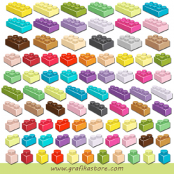 Mini Bundle Lego Bricks Clipart