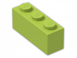 Brick 1 x 3 3622 - Bright Yellowish Green