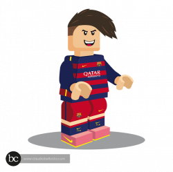 Lego soccer | Neymar | F.C. Barcelona - Claudio Bellosta | I like it ...