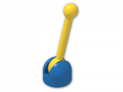 Hinge Control Stick and Base (Bright Yellow Stick) 4592c01 - Bright Blue