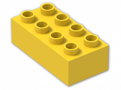 Duplo Brick 2 x 4 3011 - Bright Yellow