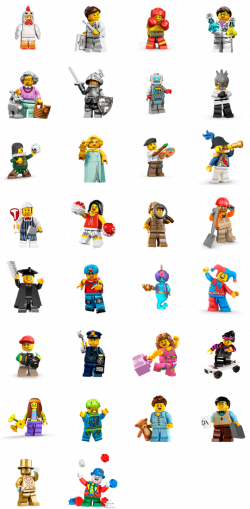 LEGO Minifigures Facebook Stickers - Pegatinas Emoticon | Legos ...