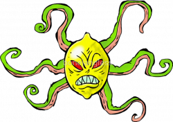 lemon evil mad angry fruit mean funny spongebob...