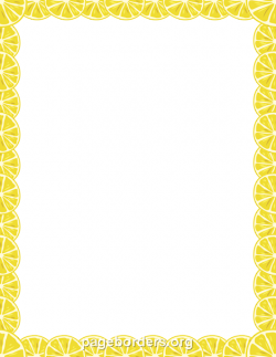 Lemon Border | printables | Borders for paper, Lemon clipart ...