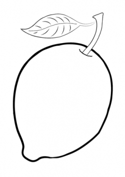 Lemon coloring page | Free Printable Coloring Pages