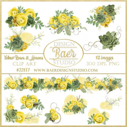 Yellow flower clipart images, Succulent Clipart, Lemon Clipart PNG #22117
