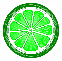 Clipart - Lime slice