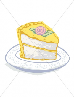 Lemon Cake Slice | Church Birthday Clipart