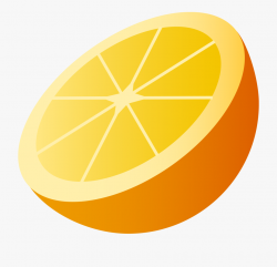 Lemon Clipart Half Orange - Cartoon Orange Transparent ...