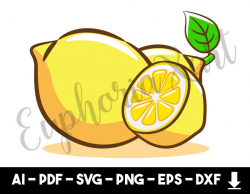 Lemon svg, lemon slice svg, lemon svg clipart, lemon logo, lemon cricut,  lemon icon, fruit svg, fruit cricut