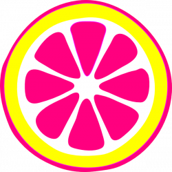 Bright Pink Lemon Clipart
