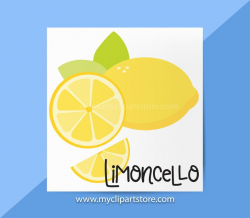 Lemons Clipart Single, Juicy Fruit, Lemon slice, Lemonade, Limoncello,  Lemon Logo, Summer Clipart, Commercial Use, Vector Clipart, SVG Files