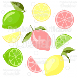 Lemons & Limes SVG Cut Files & Clipart
