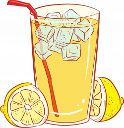 Clipart - Cold Glass Of Lemonade