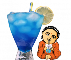 Buddha Bubbles Boba - BLUE HAWAIIAN LEMONADE Powder Drink Mix by ...