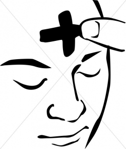 Ash Wednesday Face Clipart | Ash Wednesday Clipart