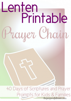 Free 40 Day Prayer Chain Printable- Scripture and Prayer Prompts for ...