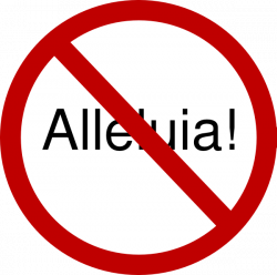 Alleluia! Prohibited During Lent Clip Art at Clker.com - vector clip ...
