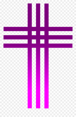 Purple Cloth Covered Easter Cross Clipart Transparent - Png ...