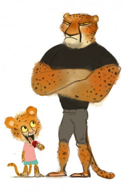 Lion Cheetah Leopard Cartoon Illustration - Cartoon leopard son 492 ...