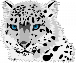 Clipart - snow leopard