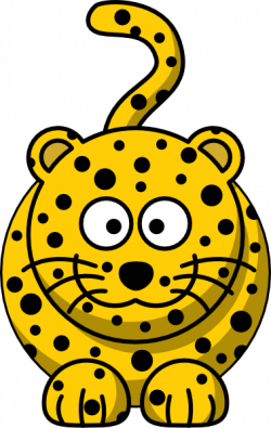 Simple Cartoon Leopard Clip Art at Clker.com - vector clip ...
