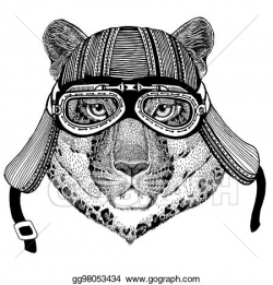 Clip Art - Wild cat leopard cat-o'-mountain panther wild ...