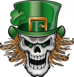 Amazon.com: Creepy St. Patrick's Day Leprechaun Skull ...