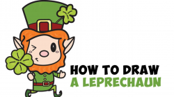 How to Draw a Cute Cartoon Leprechaun for Saint Patrick's ...