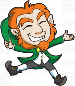 A Delighted Leprechaun Jumps For Joy | paddys day ...